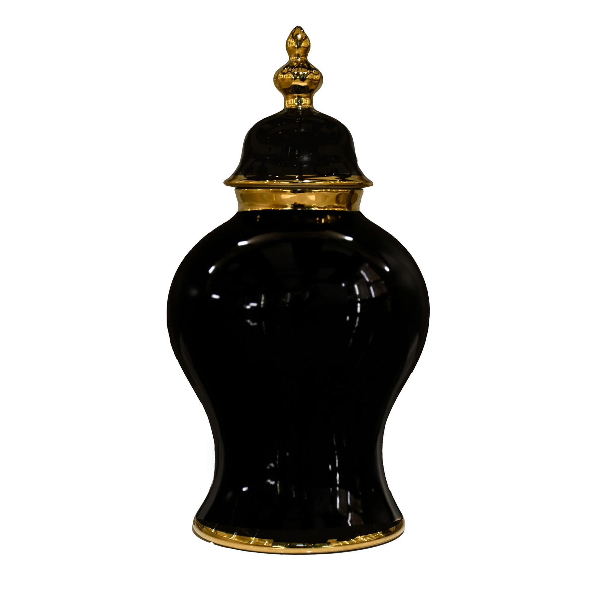 black vase