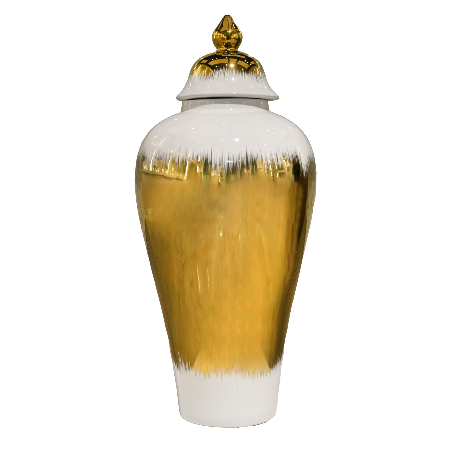 gold middle vase