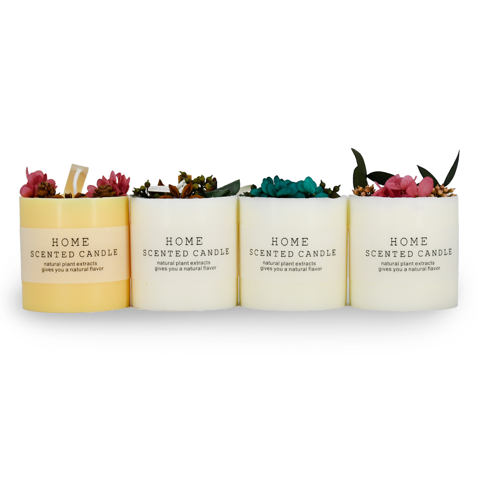 x4 candles with label